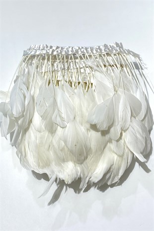 White Malibu Ostrich Feather