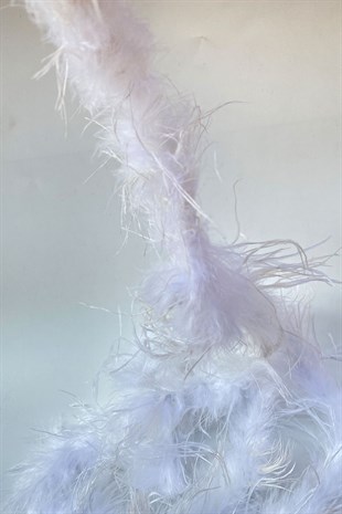 White Malibu Ostrich Feather