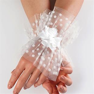 الجملة الأبيض رقصة البولكا نقطة سوار الزفاف التبعي