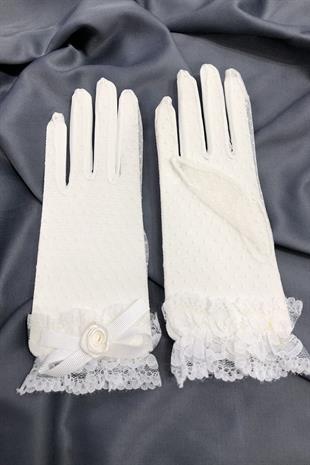 الجملة قفازات الدانتيل الأبيض رقصة البولكا نقطة