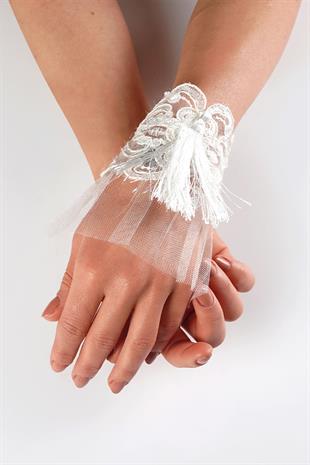 الجملة شرابة بيضاء سوار الزفاف التبعي