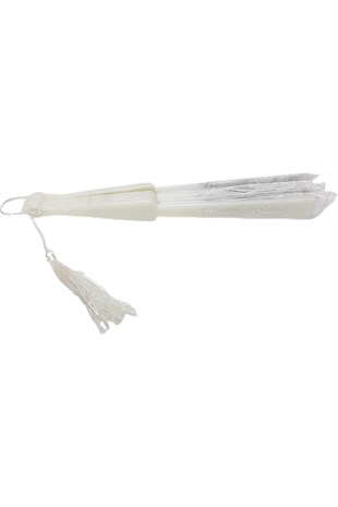 White Glitter Tasseled Yeplaze