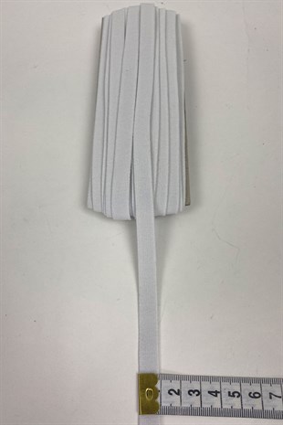 White Flat Rubber 1.5 cm 10 mt