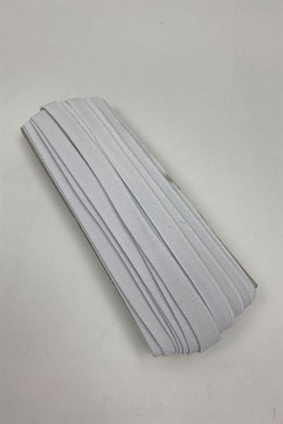 White Flat Rubber 1.5 cm 10 mt