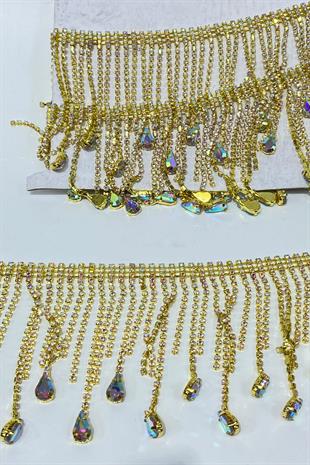 Beyoğlu Drop Stone Fringe Tassel Ribbon Accessory