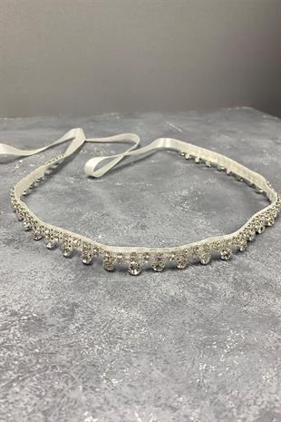 Beyoğlu Stone فستان سهرة بحزام خصر اكسسوار