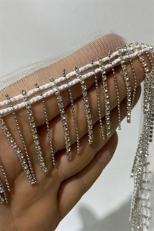 إكسسوار سلسلة حجر بيوغلو هامش شراشيب 1 متر