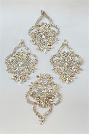 Beyoğlu Ve Mekik Taşlı Ütüyle Yapışan Parlak Aplik Apolet