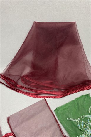 Biyeli Gelin Duvağı Damat Örtüsü ve Takı Kurdele Seti