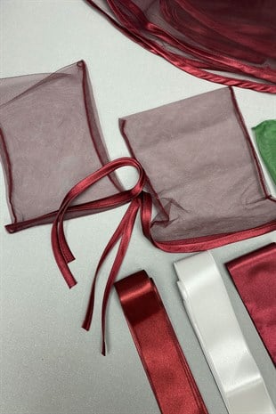 Biyeli Gelin Duvağı Damat Örtüsü ve Takı Kurdele Seti