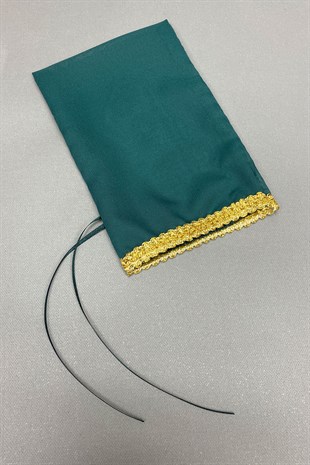 Ribbon Bridal Veil Embroidered Groom Veil and Jewelry Ribbon Set