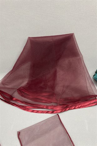 Biyeli Gelin Duvağı Nakışlı Damat Örtüsü ve Takı Kurdele Set