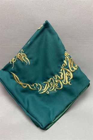 Biyeli Gelin Duvağı Nakışlı Damat Örtü ve Takı Kurdele Seti