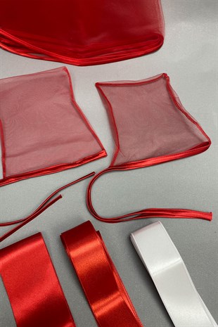 Biyeli Gelin Duvağı ve Takı Kurdele Seti