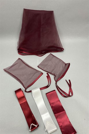 Biyeli Gelin Duvağı ve Takı Seti