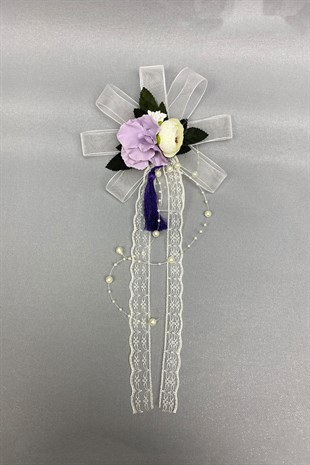 Pack of Suitcase and Convoy Car Ornament 1 Piece Lilac