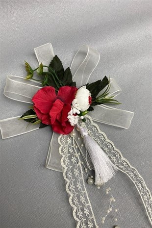 Bohça Bavul ve Konvoy Araba Süsü 1 Adet Kırmızı