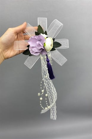 Bohça Bavul ve Konvoy Araba Süsü  3 Adet Lila