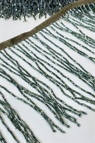 Boncuklu 15 cm Saçak Püskül