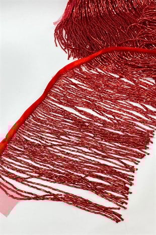 Boncuklu 15 cm Saçak Püskül