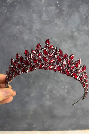 Bordo Asil Gelin Kına Tacı