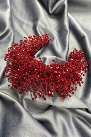 Burgundy Atair Henna and Bridal Crown