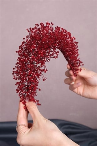 Burgundy Atair Henna and Bridal Crown