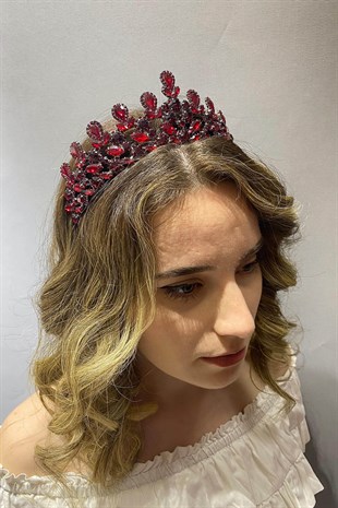 Bordo Beety Model Gelin Kına Tacı