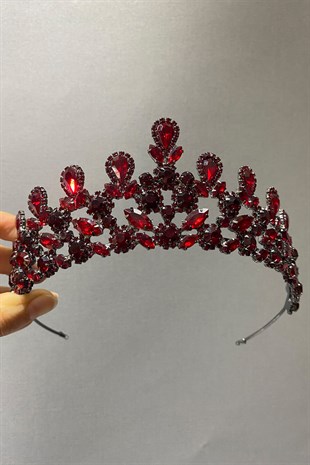 Bordo Beety Model Gelin Kına Tacı