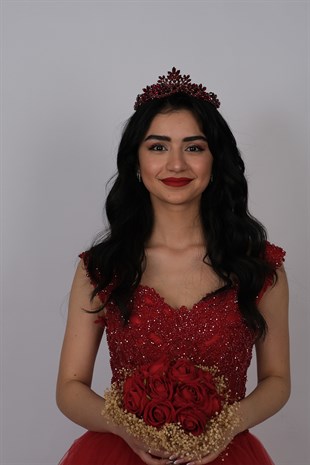 Burgundy Berlin Bridal Henna Crown