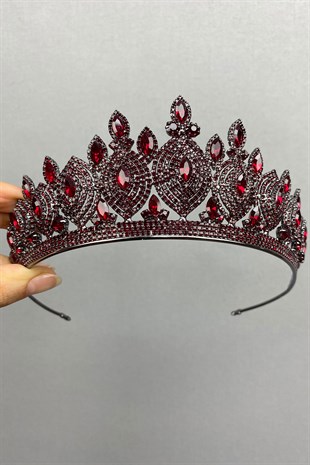 Burgundy Hera Henna Bridal Crown