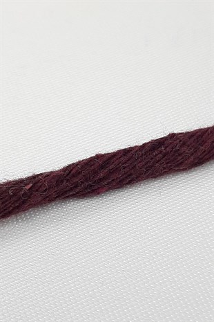Bordo İnce Büklüm Makrome