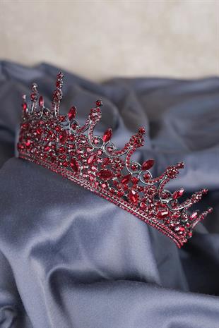 Claret Red Leonis Princess Model Bridal Henna Crown