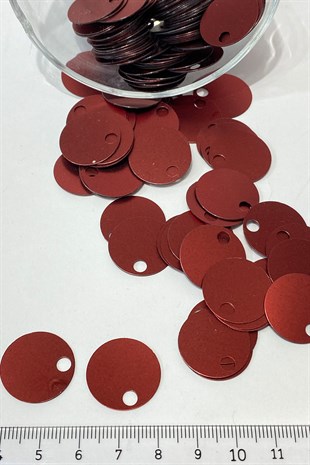 Bordo Patik ve Çanta Pulu 20 mm