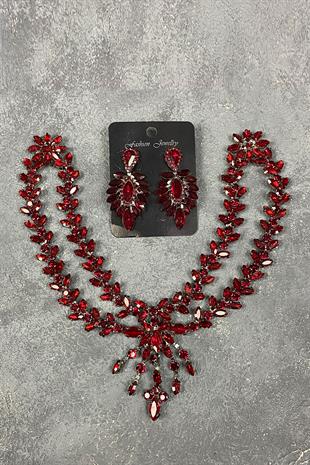 Sultan Crown Bridal Henna Hair Accessory And Evening Dress Earring Set With Stones