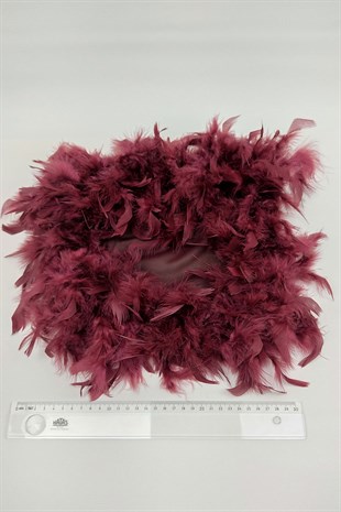 Claret Red Hairy Luxury Halay Handkerchief 1 pcs