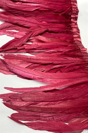 Bordo Uzun Şandel Tüyü 1 mt