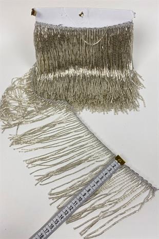 Boru Boncuklu 15 cm Saçak Püskül 1 mt