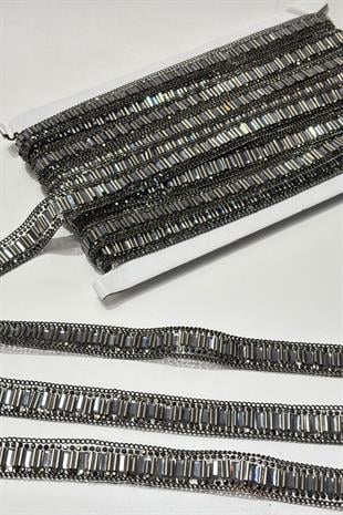 Boru Boncuklu Ütüyle Yapışan Şerit Taş