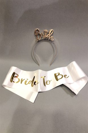 Bride Taç ve Kuşak Seti
