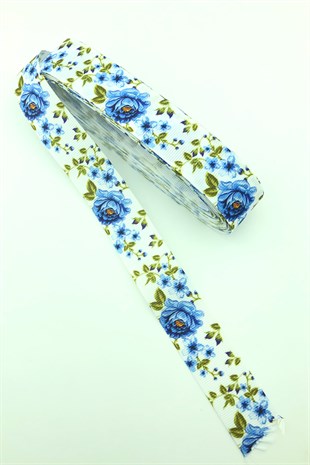 Büyük Çiçek Baskılı Gorgren Kurdele