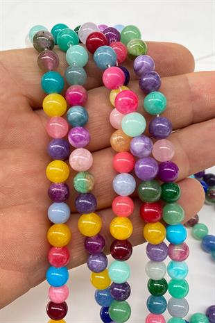 Çakra Ceyt Doğal Taş Dizi 8 mm