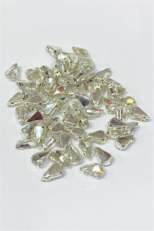 Cam Damla Kasalı Dikme Taş 10 Adet