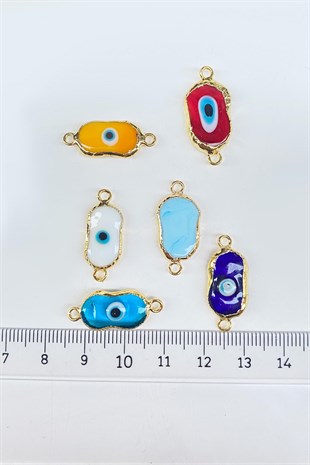 Glass Evil Eye Bead Pendant Colorful 1 pcs