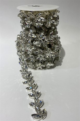 Shiny Evening Dress With Glass Stones