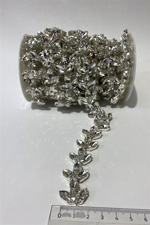 Shiny Evening Dress With Glass Stones