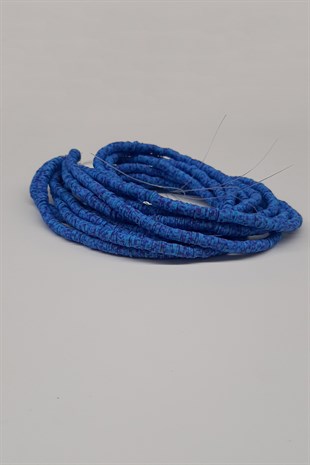 Vivid Dark Blue Fimo Dough Beads 6Mm