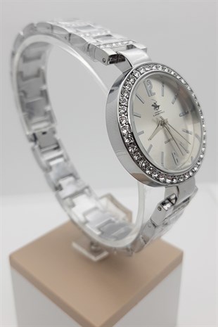 G-Sport Polo Canopus Taşlı Gümüş  Kadın Kol Saati