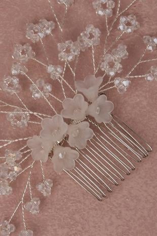 زهرة مطرز الزفاف ملحق الشعر مشط دبوس الشعر