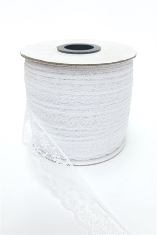 Çiçek Desenli Dantel 10 Metre